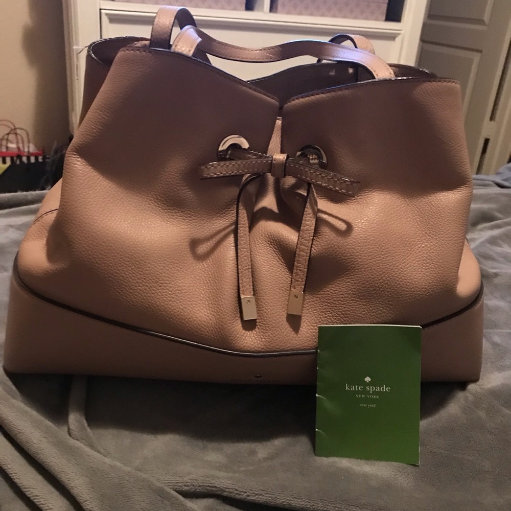 Kate Spade ♠️ tan tote bag.  Pre-owned.